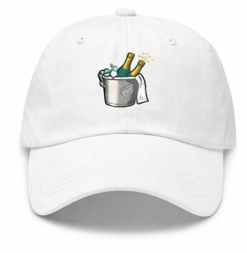 Champagne Embroidered hat
